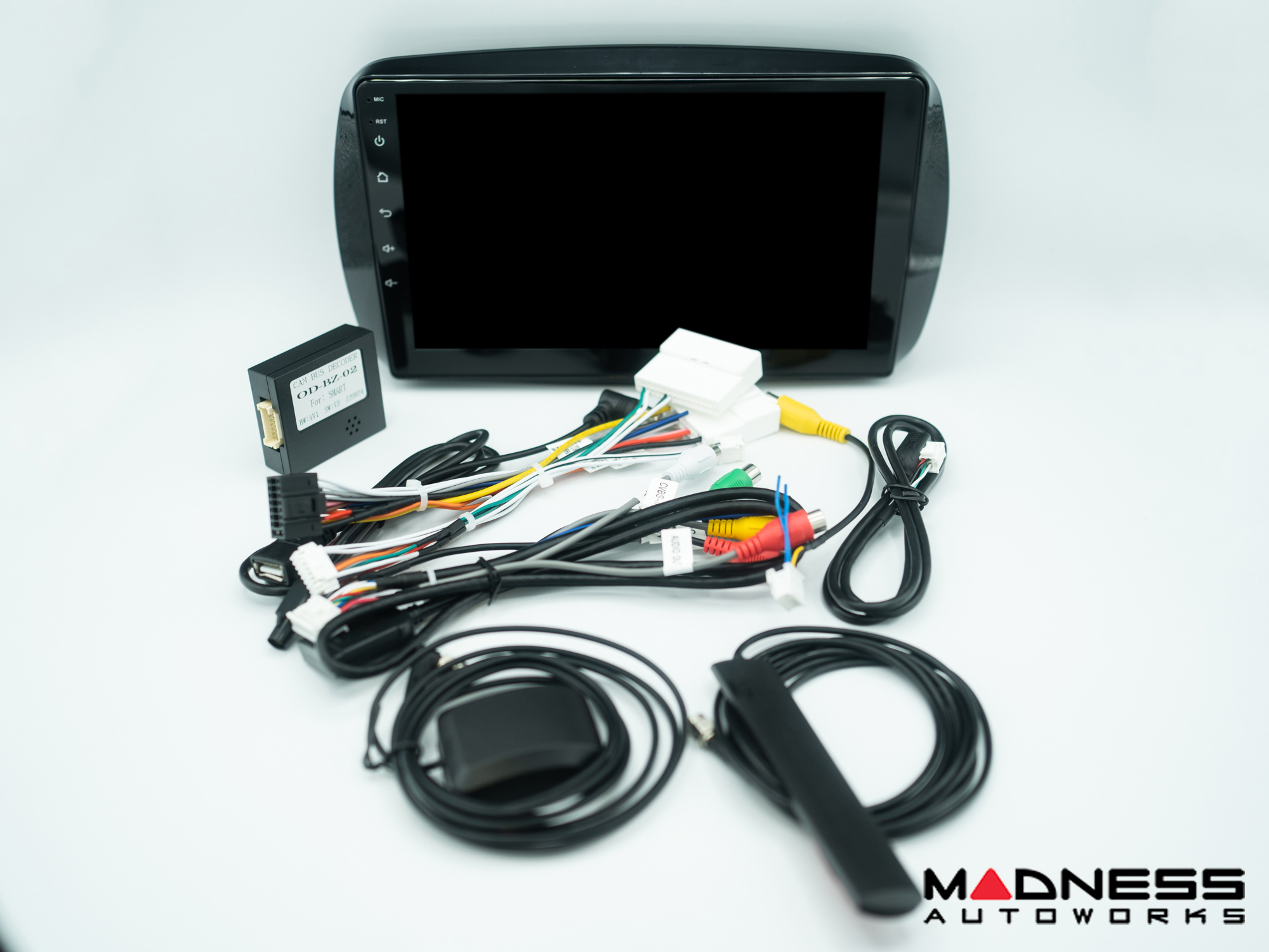 smart 453 Radio Head Unit Upgrade System w/ install Kit - T2